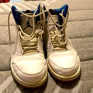 Jordan 1 Flight 5 Premium 'White Team Royal' size 9 used with small crease